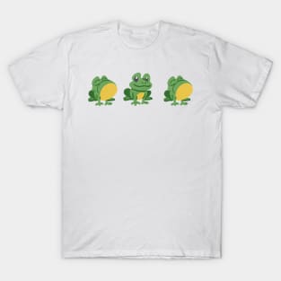 set of three frog T-Shirt